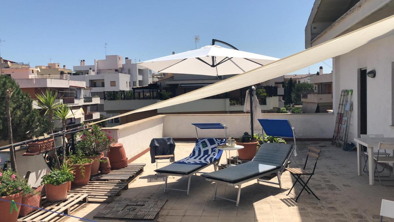 Attico Terramare - Beach & Maxi Terrace & Electricbbq Санта-Маринелла Екстер'єр фото